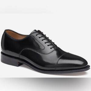 Johnston & Murphy Classic Black Leather Oxford Men’s Shoes, Size 9